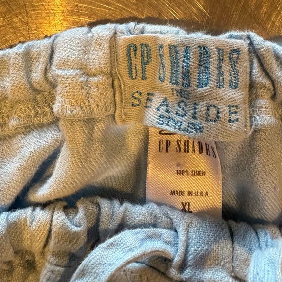 CP Shades Light Blue Linen Joggers - Picture 4 of 4